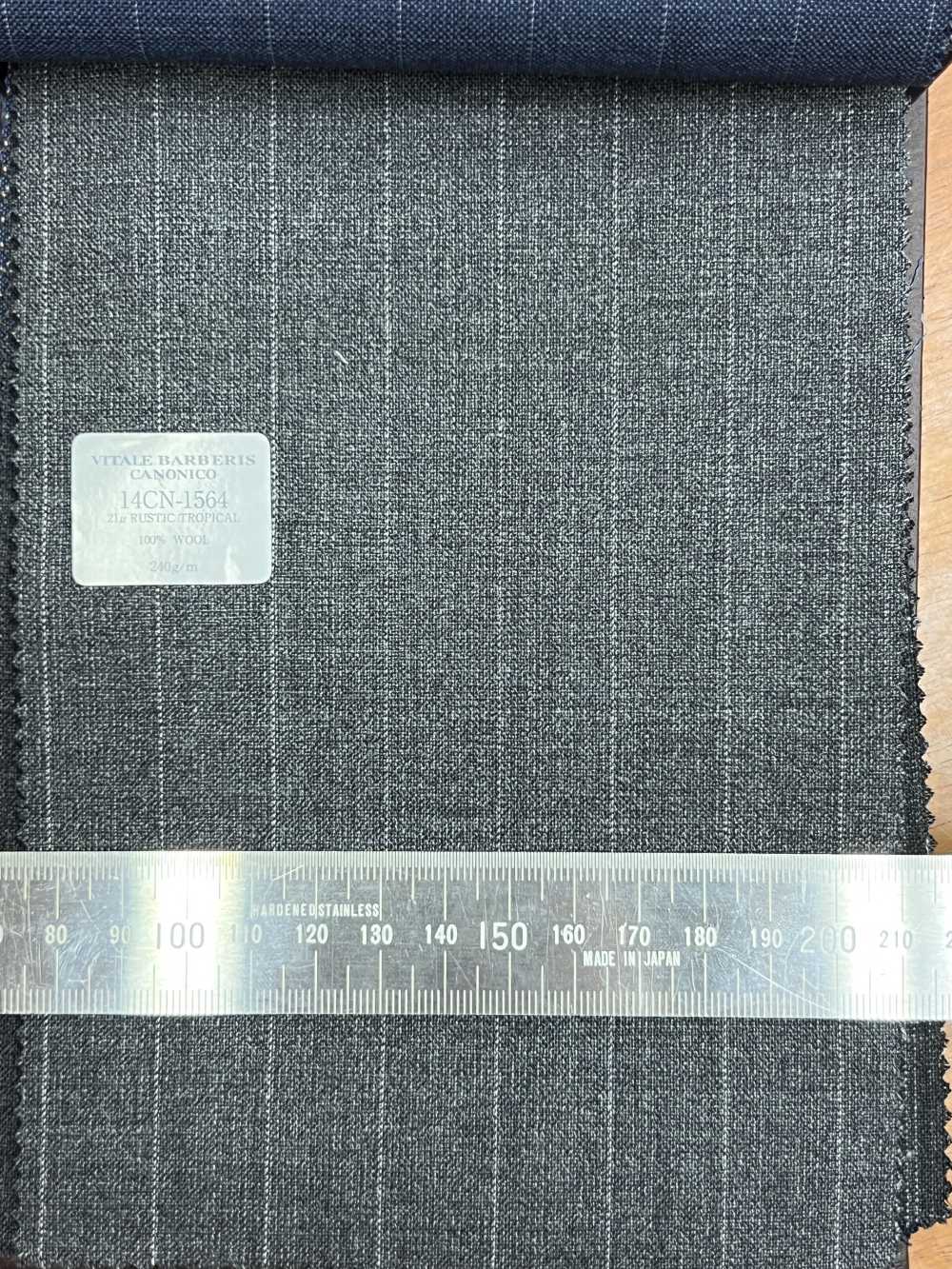 14CN1564 CANONICO 21μ RUSTIC TROPICAL Stripe Dark Gray[Textile] CANONICO