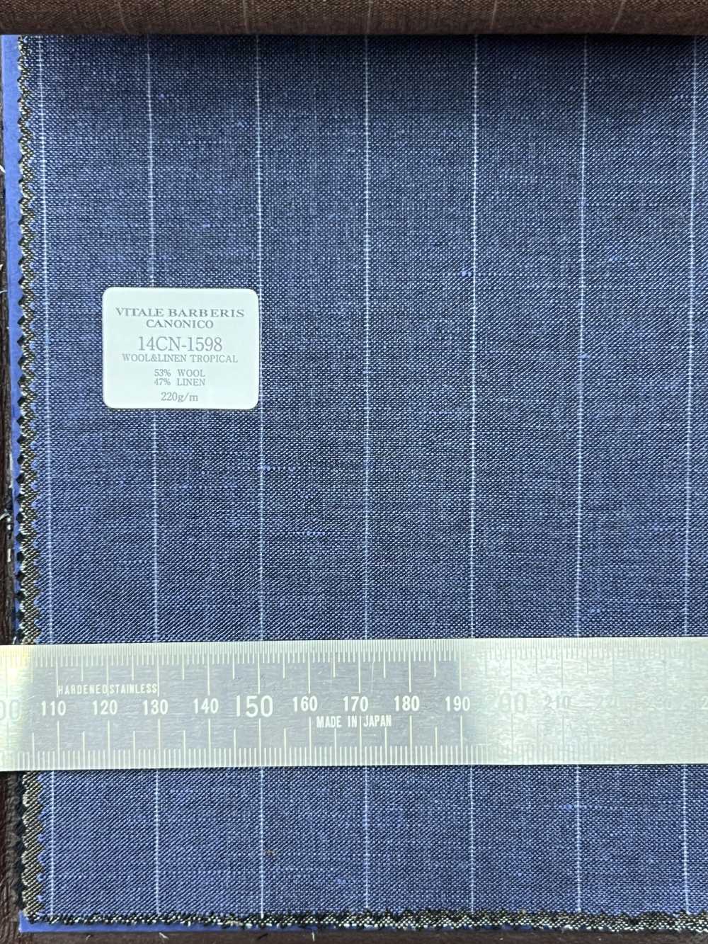 14CN1598 CANONICO 21 Micron Wool & Linen Blue Brown[Textile] CANONICO