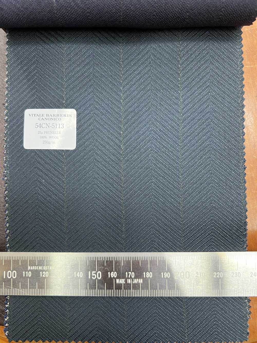 54CN5113 CANONICO 21μ PRUNELLE Dark Green Herringbone[Textile] CANONICO