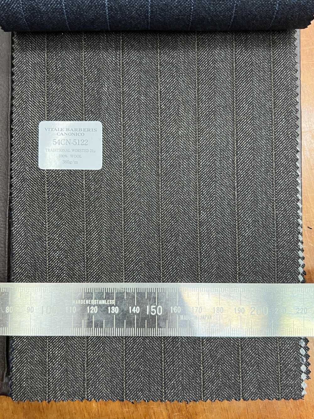 54CN5122 CANONICO TRADITIONAL WORSTED 21μ Brown Herringbone[Textile] CANONICO