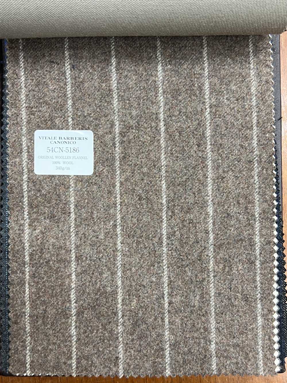 54CN5186 CANONICO ORIGINAL WOOLEN FLANNEL Brown[Textile] CANONICO