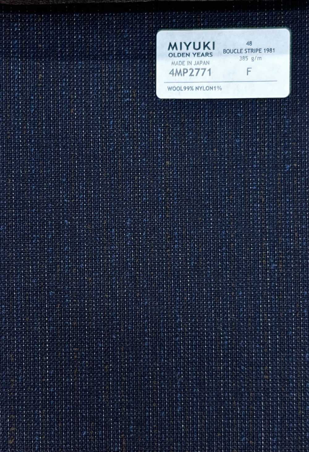 4MP2771 ESSENTALS BOUCLE STRIPE 1981 Navy[Textile] Miyuki Keori (Miyuki)