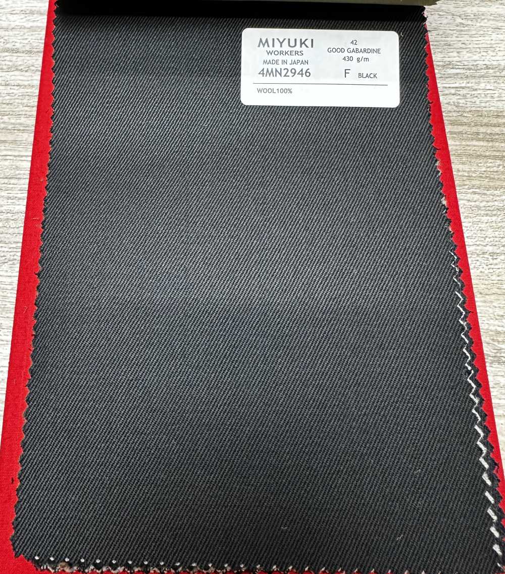 4MN2946 VARAIETES GOOD GABARDINE BLACK[Textile] Miyuki Keori (Miyuki)