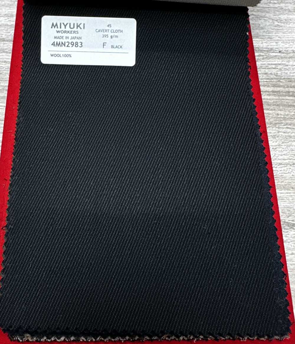 4MN2983 VARAIETES CAVERT CLOTH BLACK[Textile] Miyuki Keori (Miyuki)