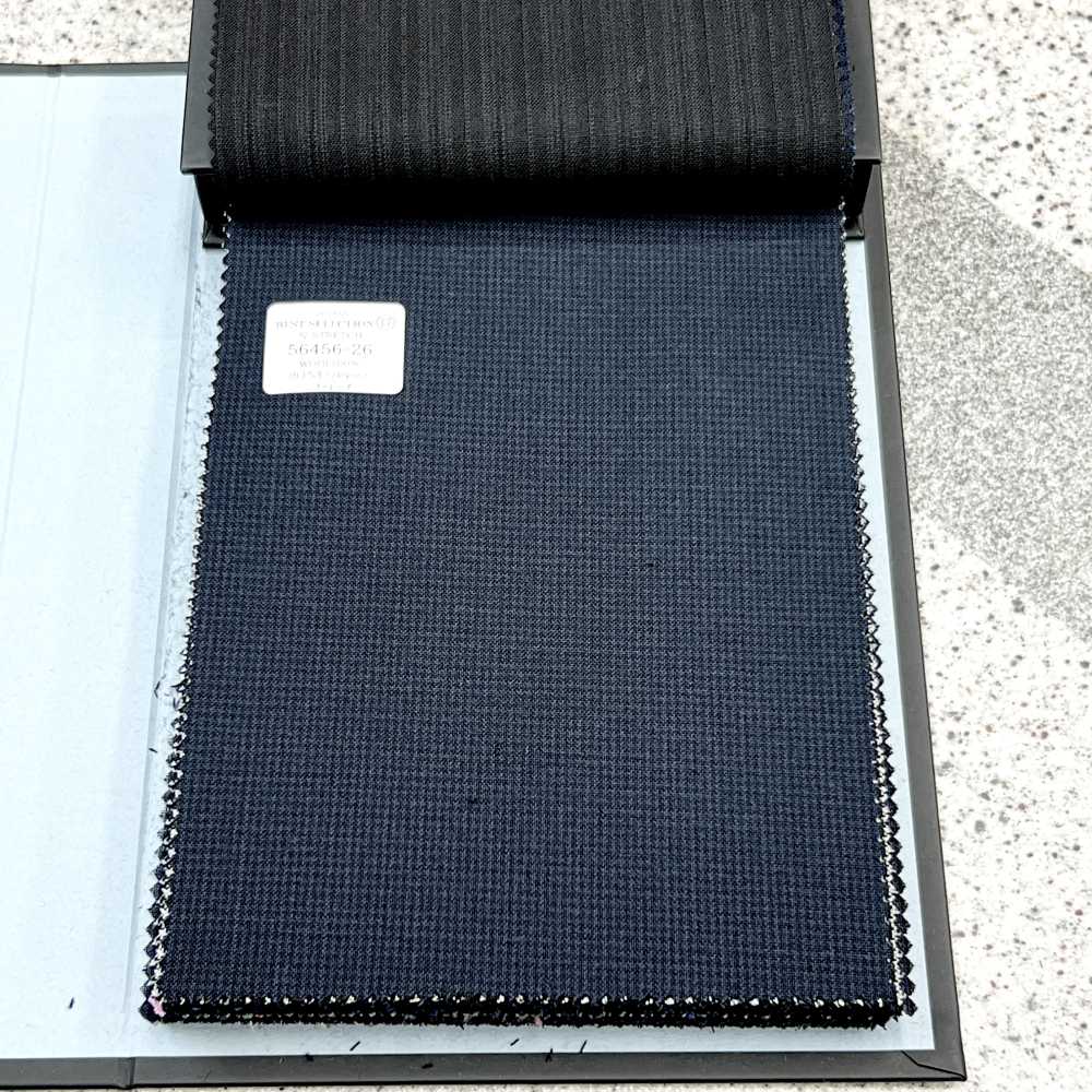 56456-26 25SS BEST SELECTION [N-STRETCH] N-Stretch Navy Houndstooth[Textile] Kunishima Co., Ltd.