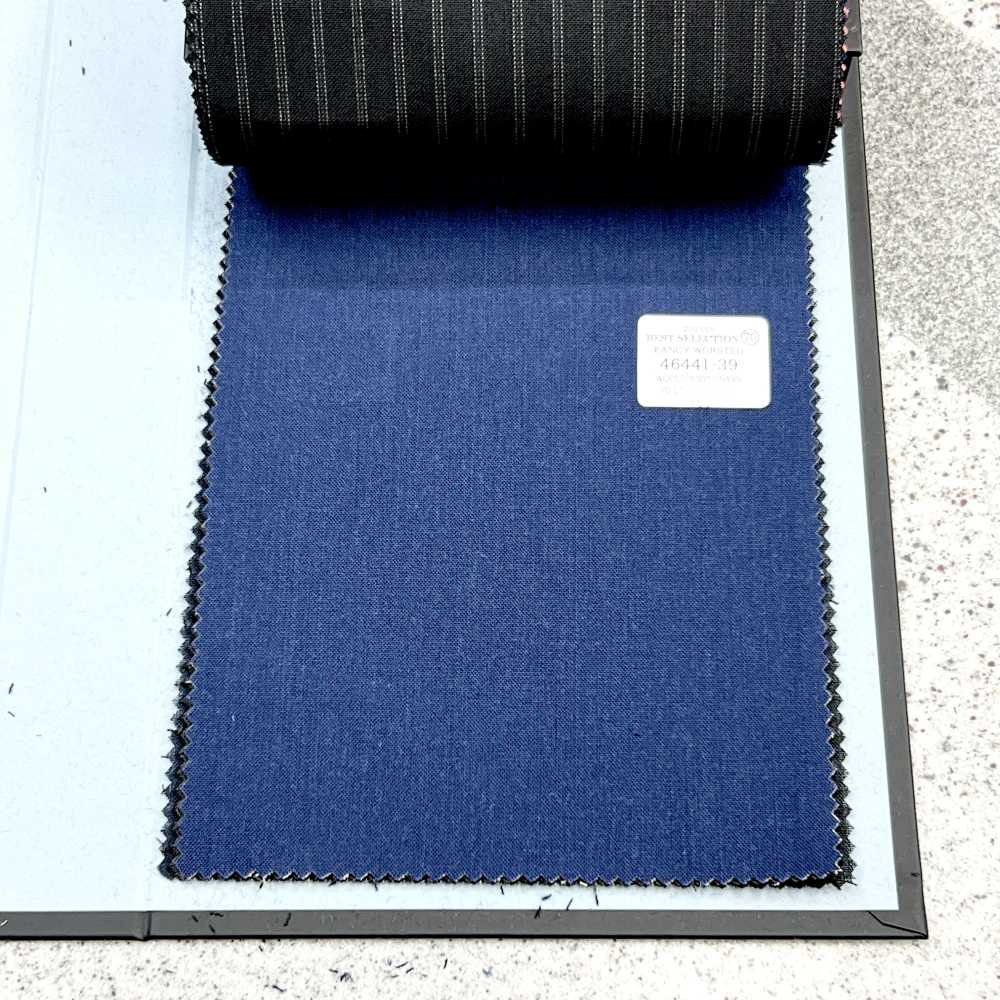 46441-39 25SS BEST SELECTION [FANCY WORSTED] Fancy Worsted No Pattern Navy[Textile] Kunishima Co., Ltd.