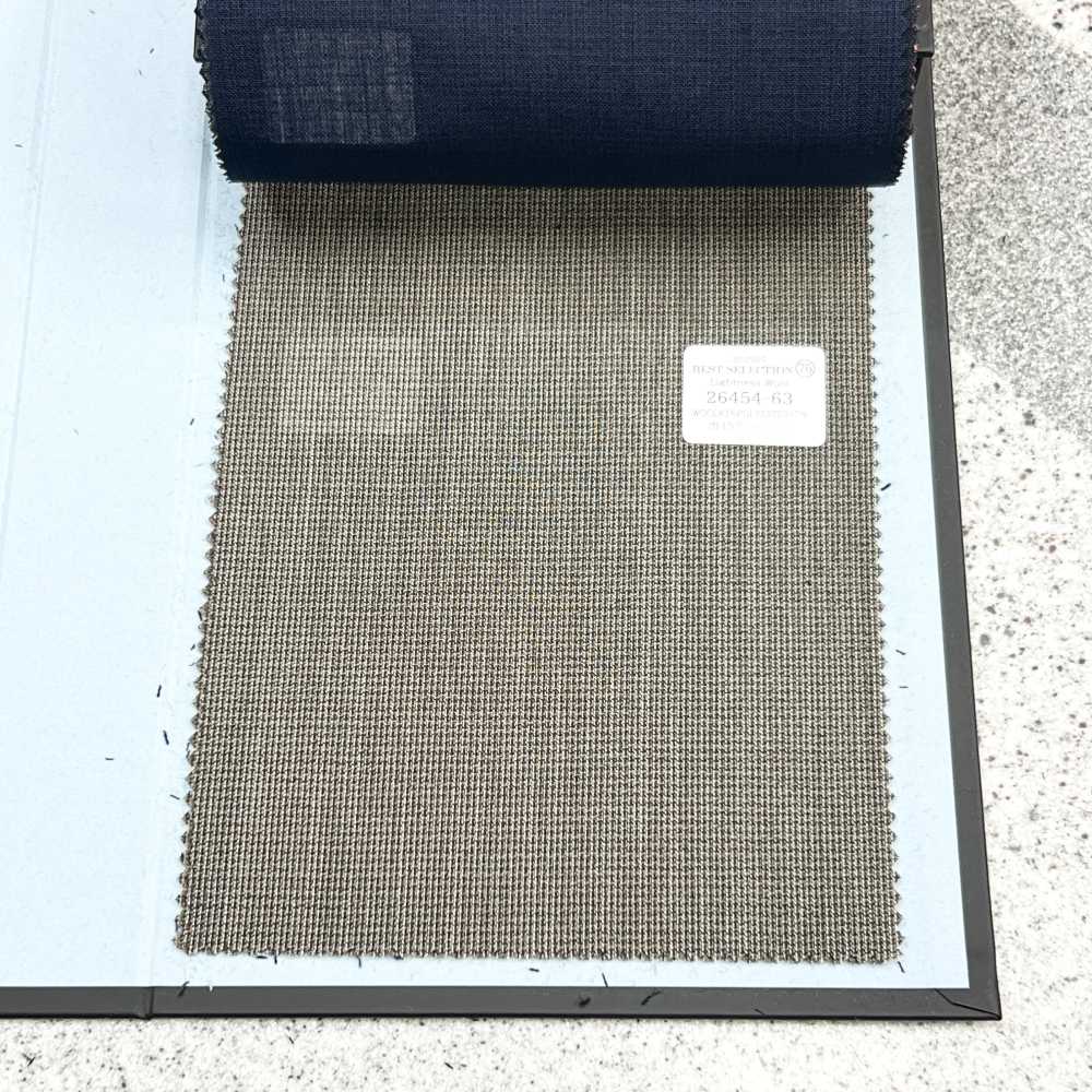 26454-63 25SS BEST SELECTION [Lightness Wool] Lightness Wool Brown No Selvedge[Textile] Kunishima Co., Ltd.