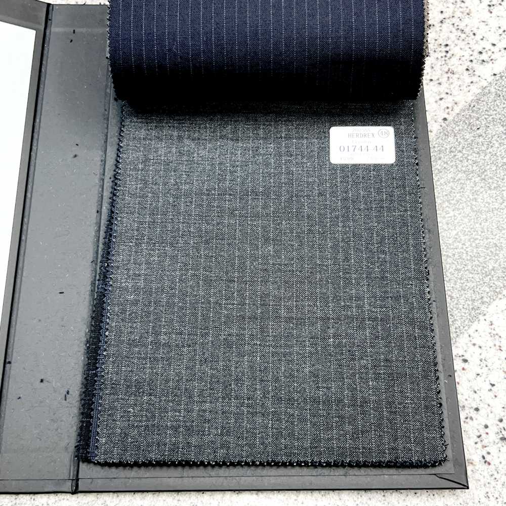 01744-44 25SSHERDREX [Classico] Classico Wool Grey Stripe[Textile] Kunishima Co., Ltd.