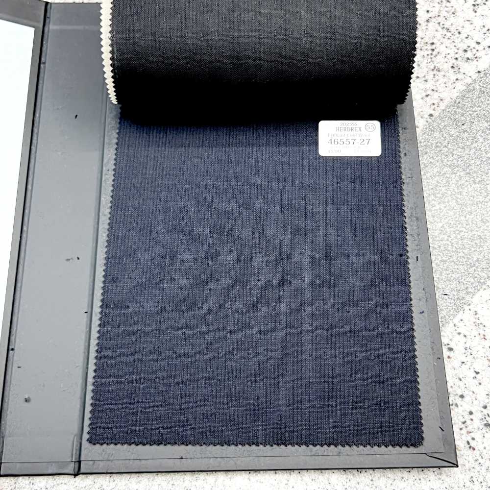 46557-27 25SSHERDREX [Brilliant Cool] Brilliant Cool Navy Shadow Stripe[Textile] Kunishima Co., Ltd.