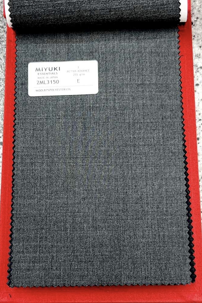 2ML3150 25SS MIYUKI Textile ACTIVA ADVANCE Medium Gray No Pattern Miyuki Keori (Miyuki)