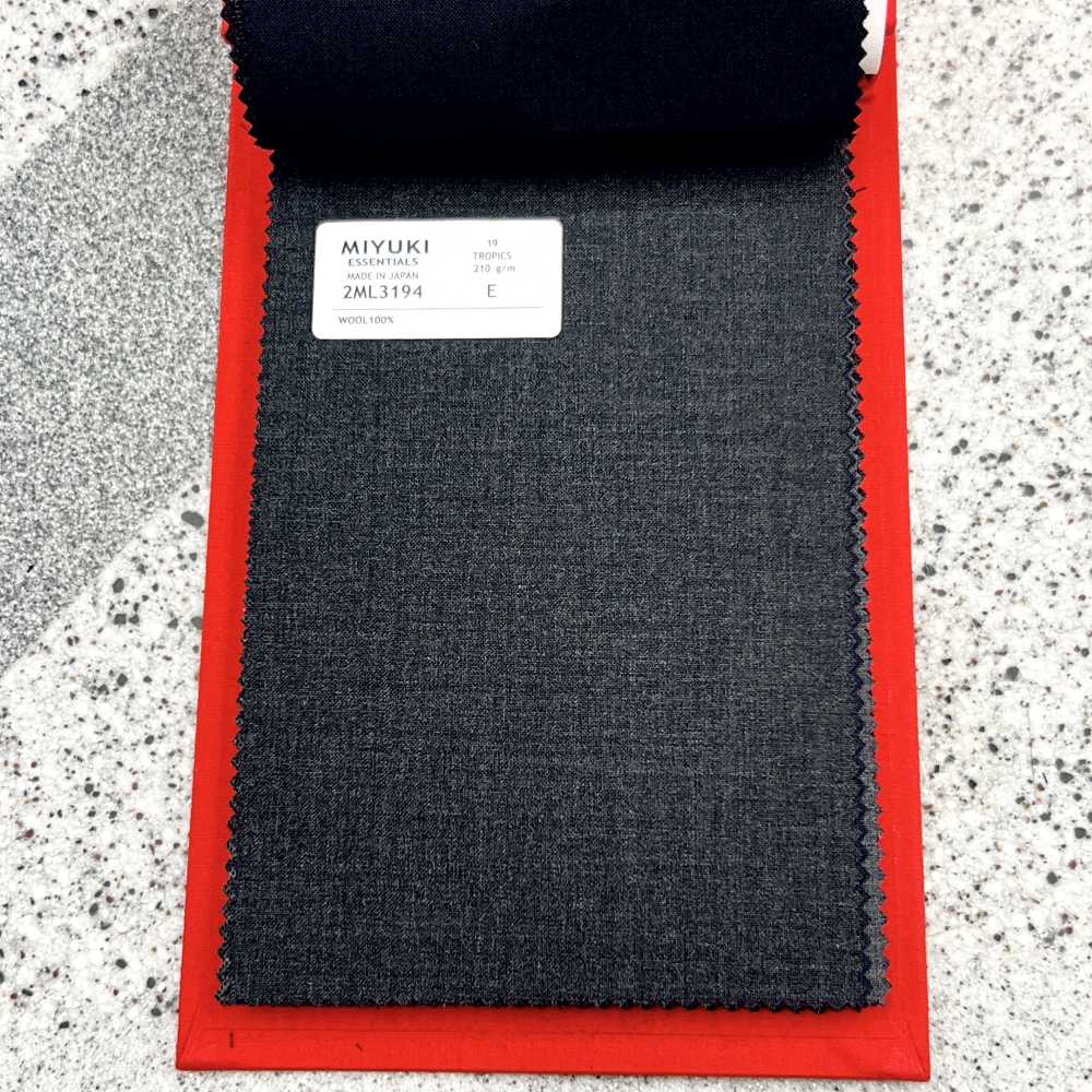 2ML3194 25SS MIYUKI ESSENTIALS TROPICS Charcoal Heaven Gray No Pattern Textile Miyuki Keori (Miyuki)