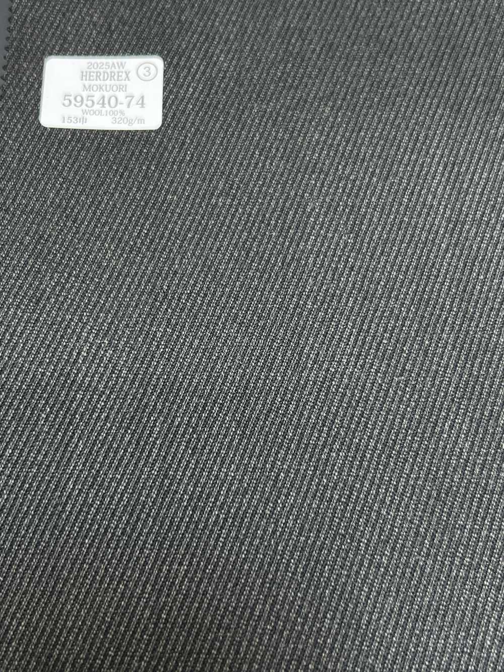 59540-74 25AW HERDREX [MOKUORI] Mokuori Dark Kersey Twill Deodorant Wool[Textile] Kunishima Co., Ltd.