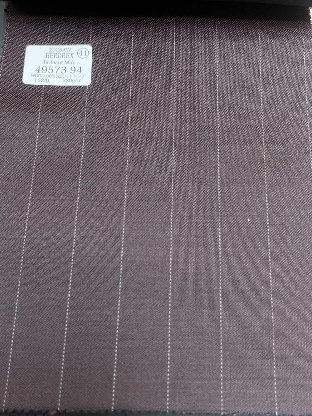 49573-94 25AW HERDREX [Brilliant Max] Brilliant Max Light Brown Wide Stripe[Textile] Kunishima Co., Ltd.