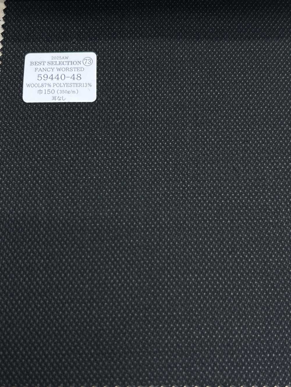 59440-48 25AW BEST SELECTION 【FANCY WORSTED】Fancy Worsted Navy Blue Pink Dot[Textile] Kunishima Co., Ltd.