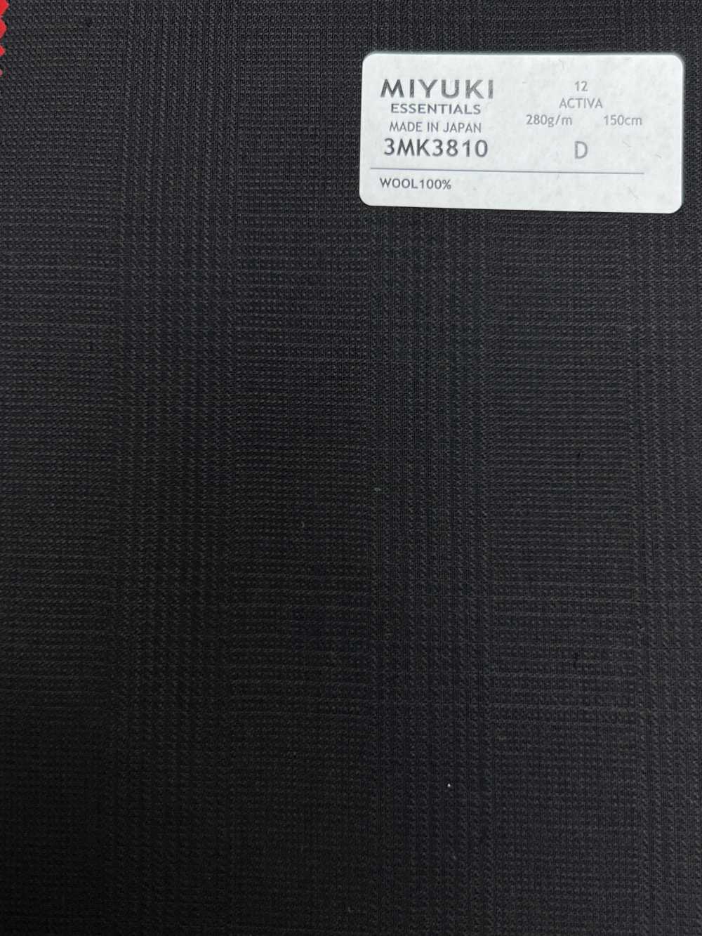 3MK3810 25AW ACTIVA Glen Check Dark Brown[Textile] Miyuki Woolen Mills