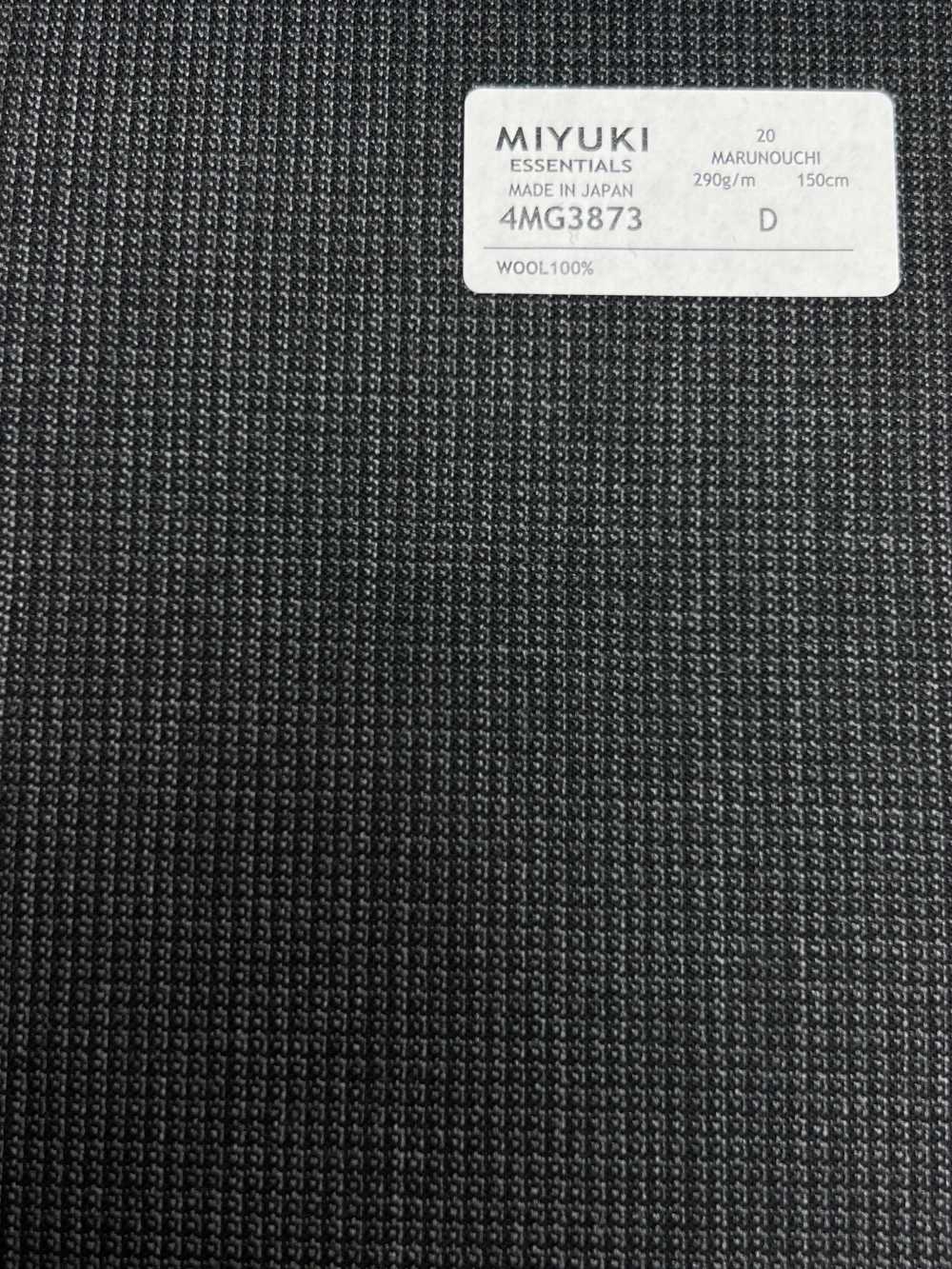 4MG3873 25AW MARUNOUCHI Check Gray[Textile] Miyuki Woolen Mills