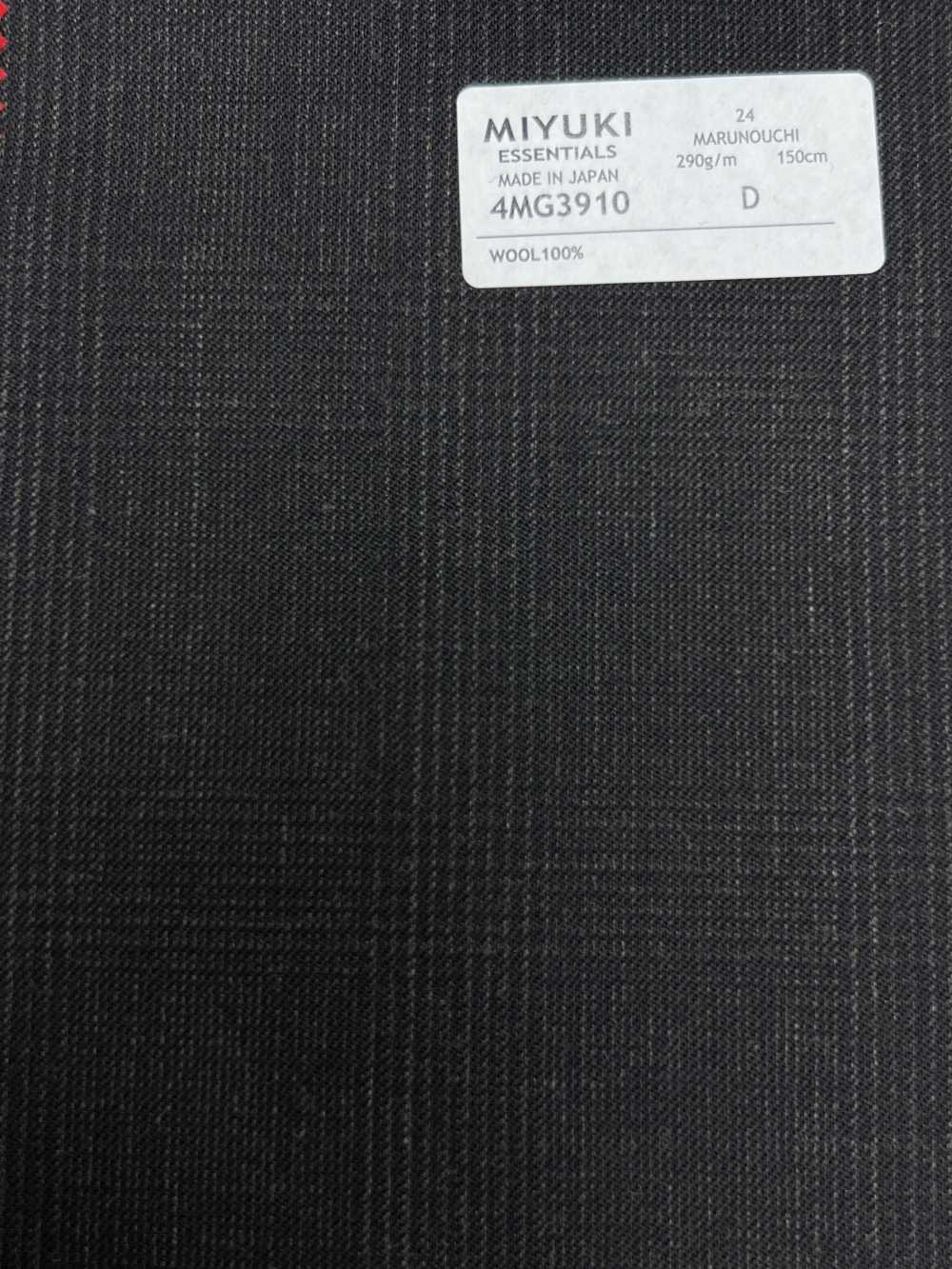 4MG3910 25AW MARUNOUCHI Glen Check Dark Brown[Textile] Miyuki Woolen Mills