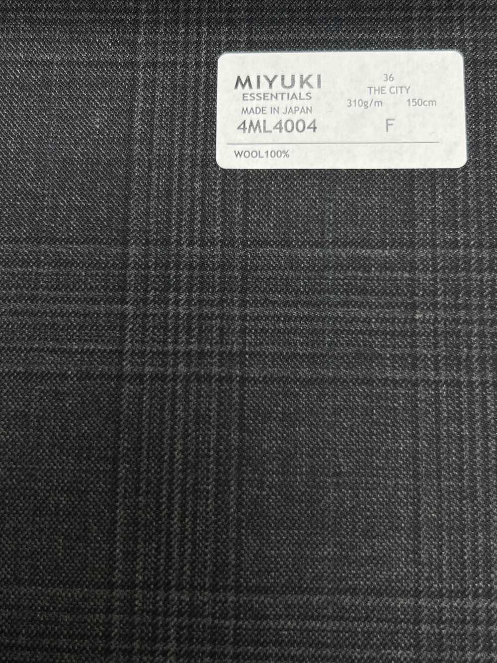 4ML4004 25AW THE CITY Alternate Glen Check Gray[Textile] Miyuki Woolen Mills
