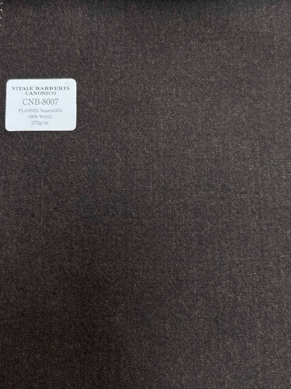 CNB8007 CANONICO Standard Flannel Super 120's Brown No Pattern[Textile] CANONICO