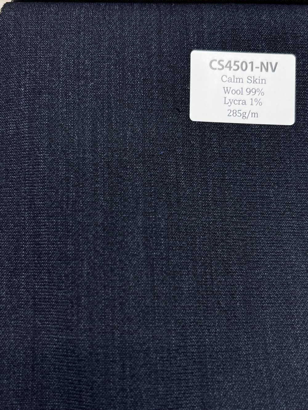 CS4501-NV Standard Japanese-made Calmskin Stretch (High-Twist Tropical) Navy Blue[Textile] HOSOI SYOJI
