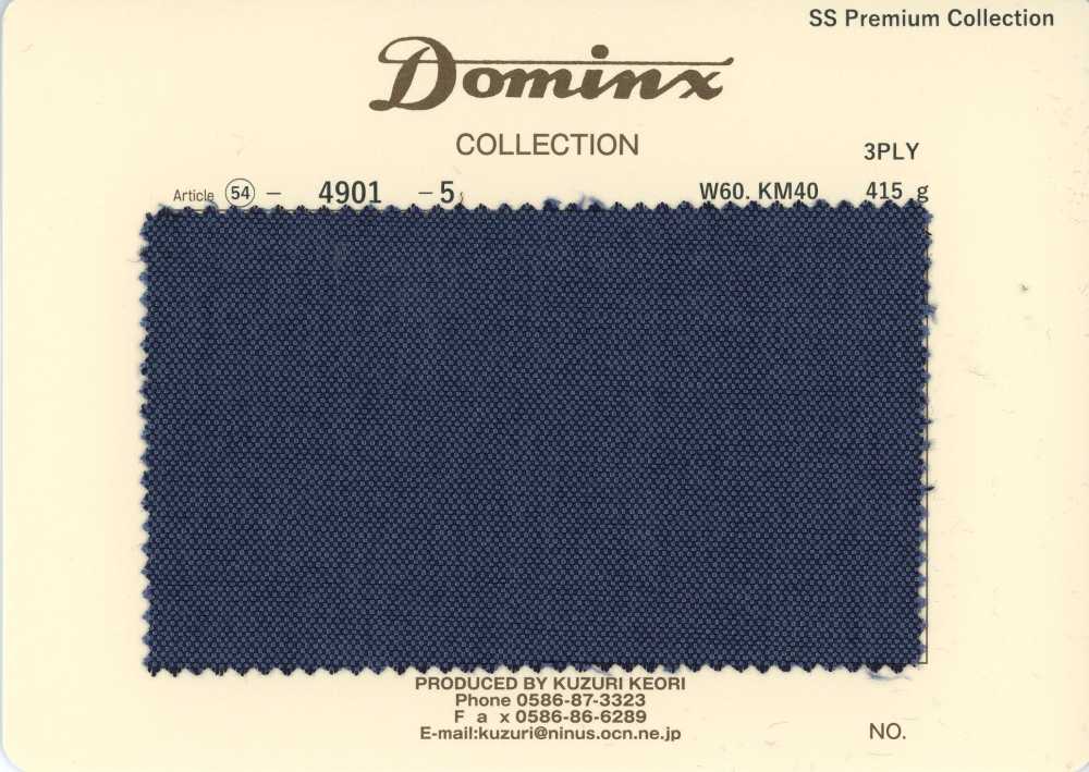 4901-5 Standard 3-ply Kid Mohair DOMINX Premium Collection Blue[Textile] Kuzuri Woolen Fabric (DOMINX)