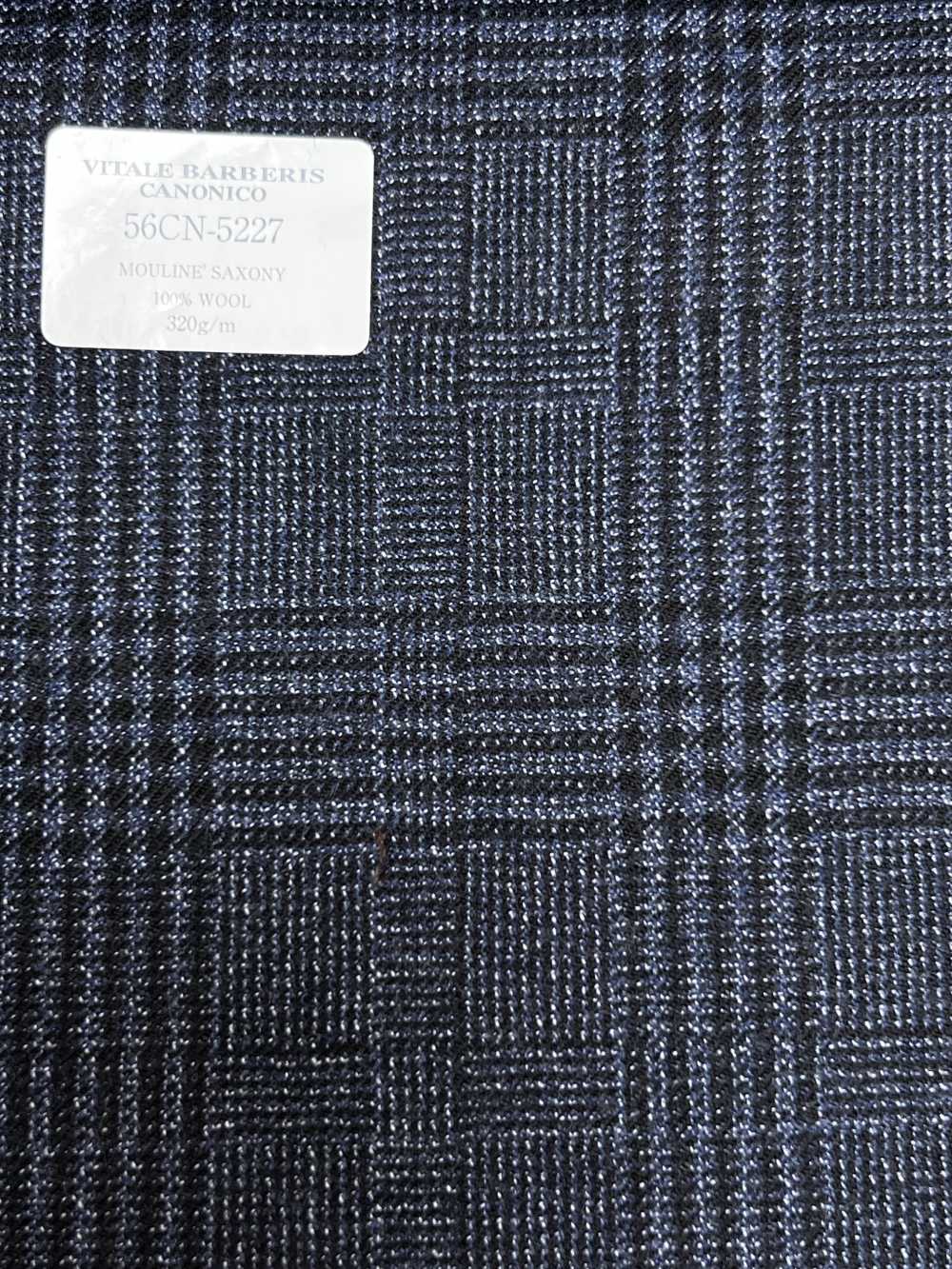 56CN5227 CANONICO (Canonico) 21 Mouline Saxony Navy Blue Glen Check[Textile] CANONICO