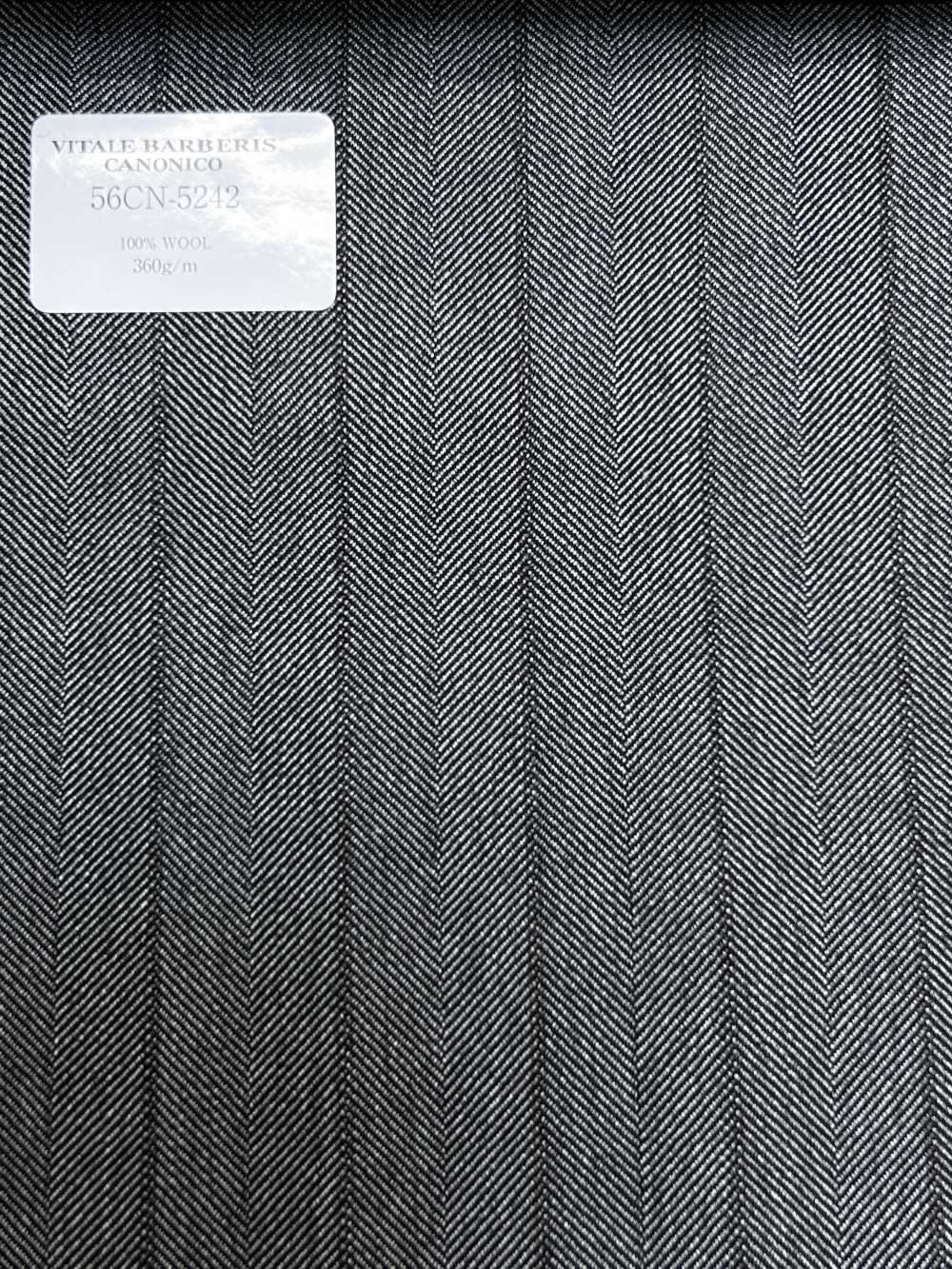 56CN5242 CANONICO (Canonico) TRADITIONAL WORSTED 21 Gray/Brown Shadow Stripe[Textile] CANONICO