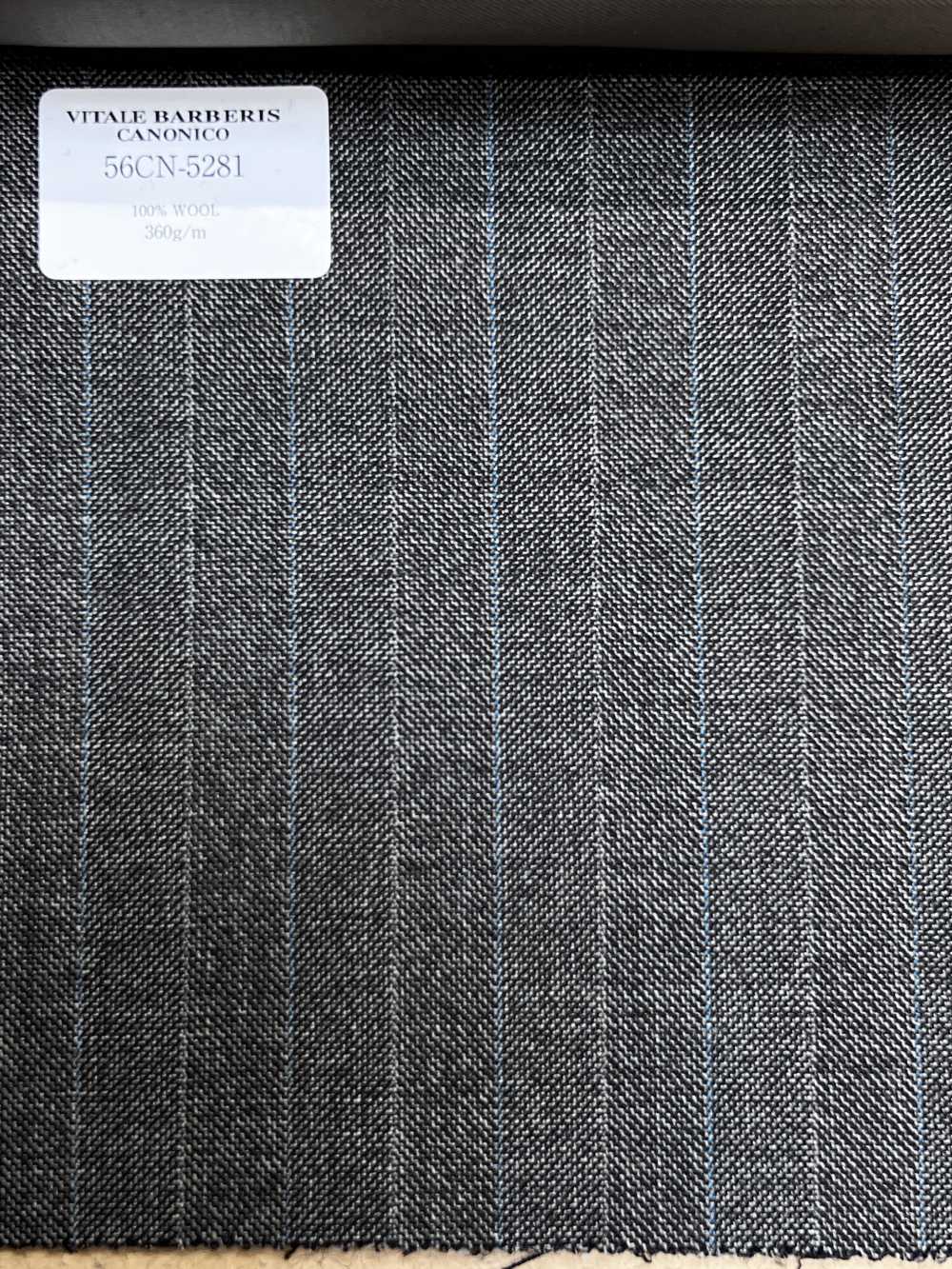 56CN5281 CANONICO TRADITIONAL WORSTED 21 Brown/Sax Stripe[Textile] CANONICO