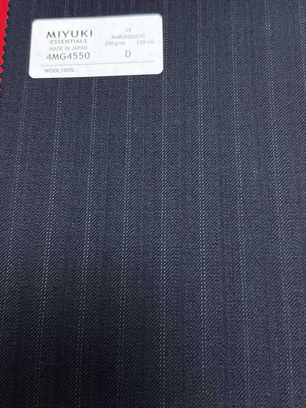 4MG4550 26AW MARUNOUCHI Twill Navy Stripe[Textile] Miyuki Woolen Mills