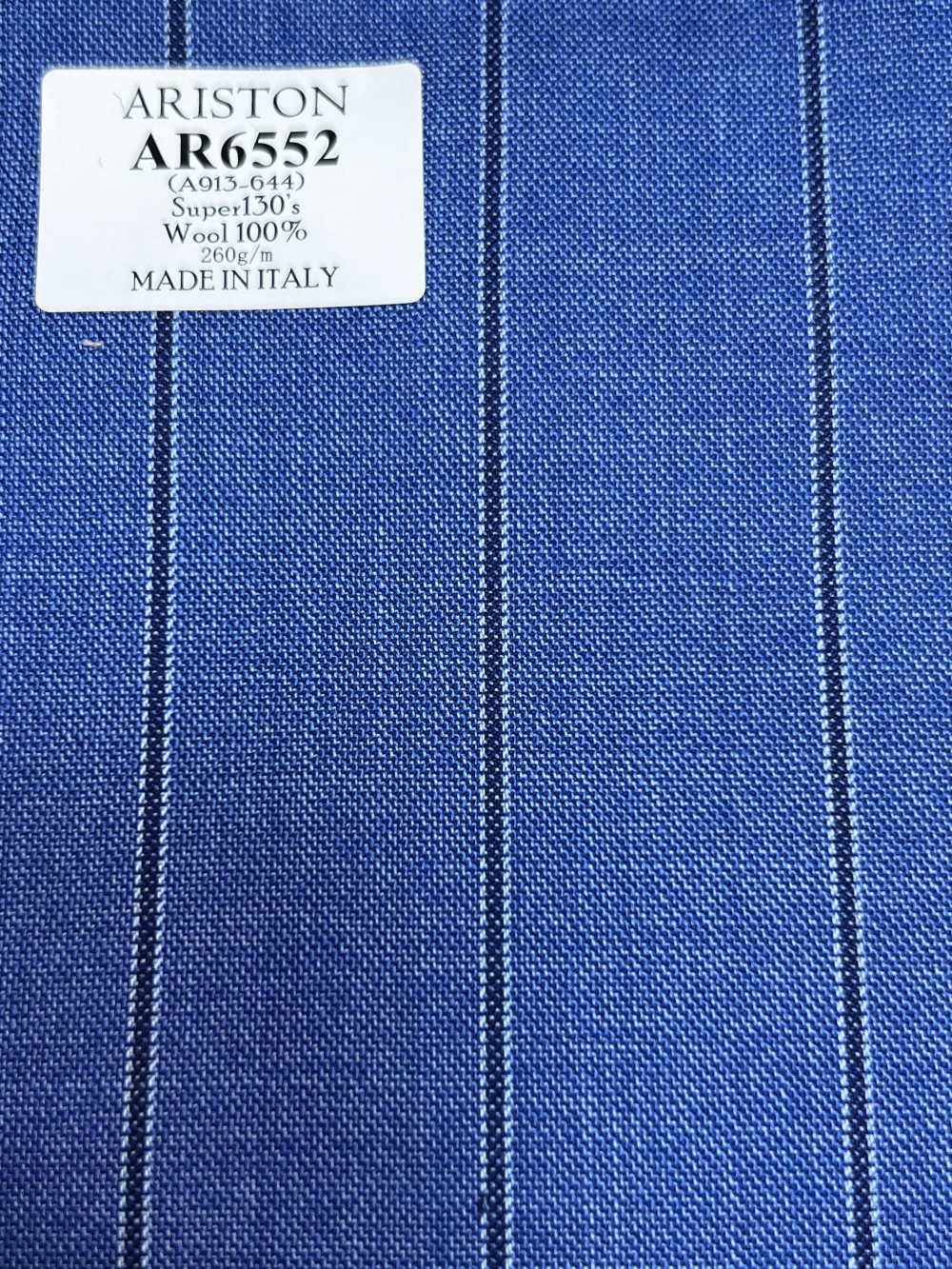 AR6552 ARISTON Super130's Blue X Navy Blue Stripe[Fabric] HOSOI SYOJI