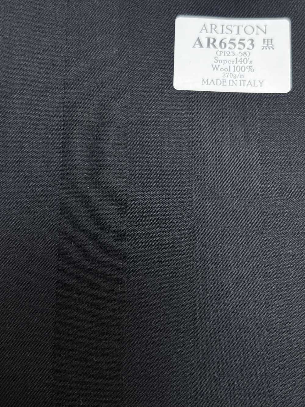 AR6553 ARISTON Super140's Black Stripe[Fabric] HOSOI SYOJI