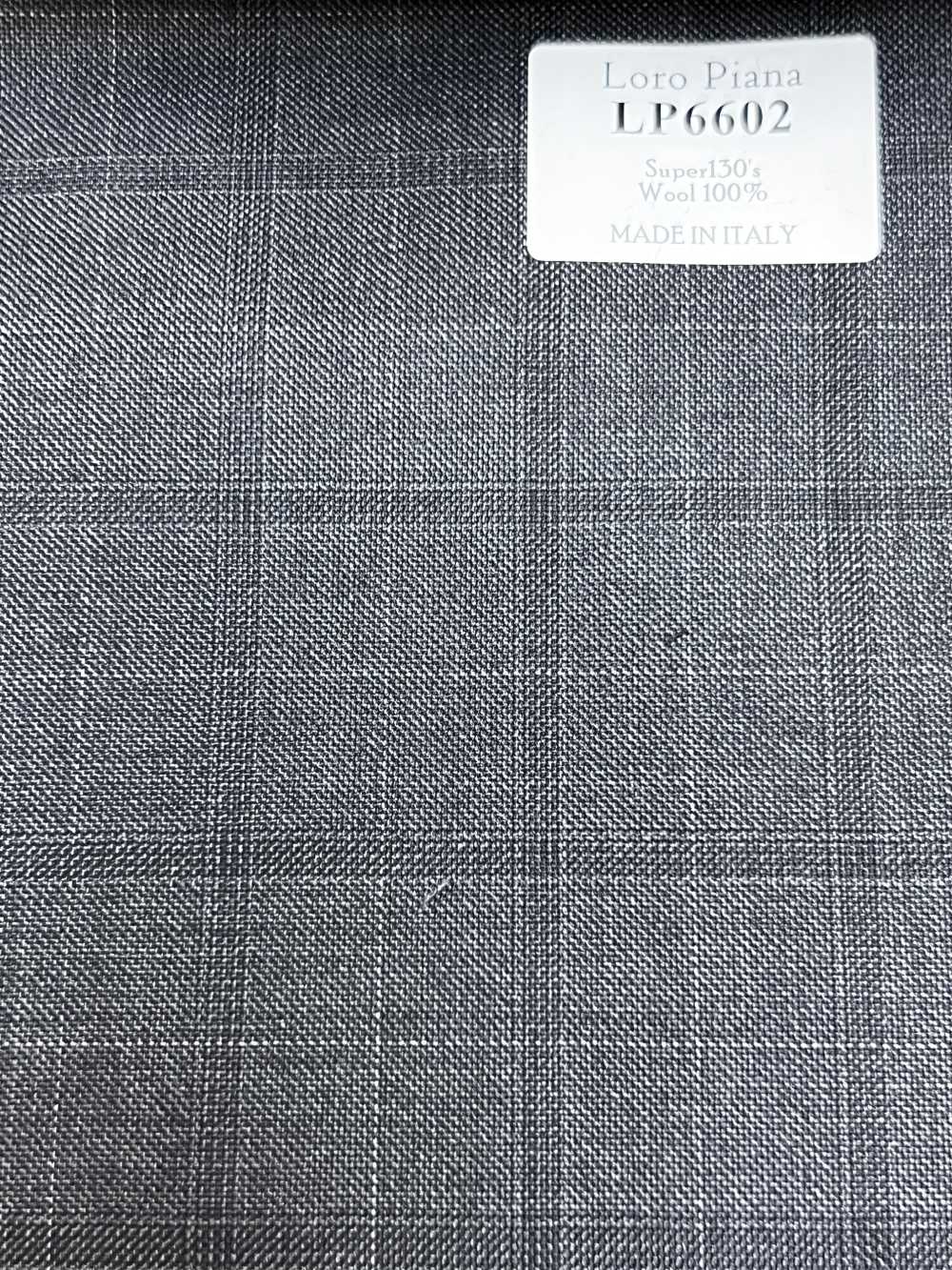 LP6602 Loro Piana Super130's Gray Check[Fabric] HOSOI SYOJI