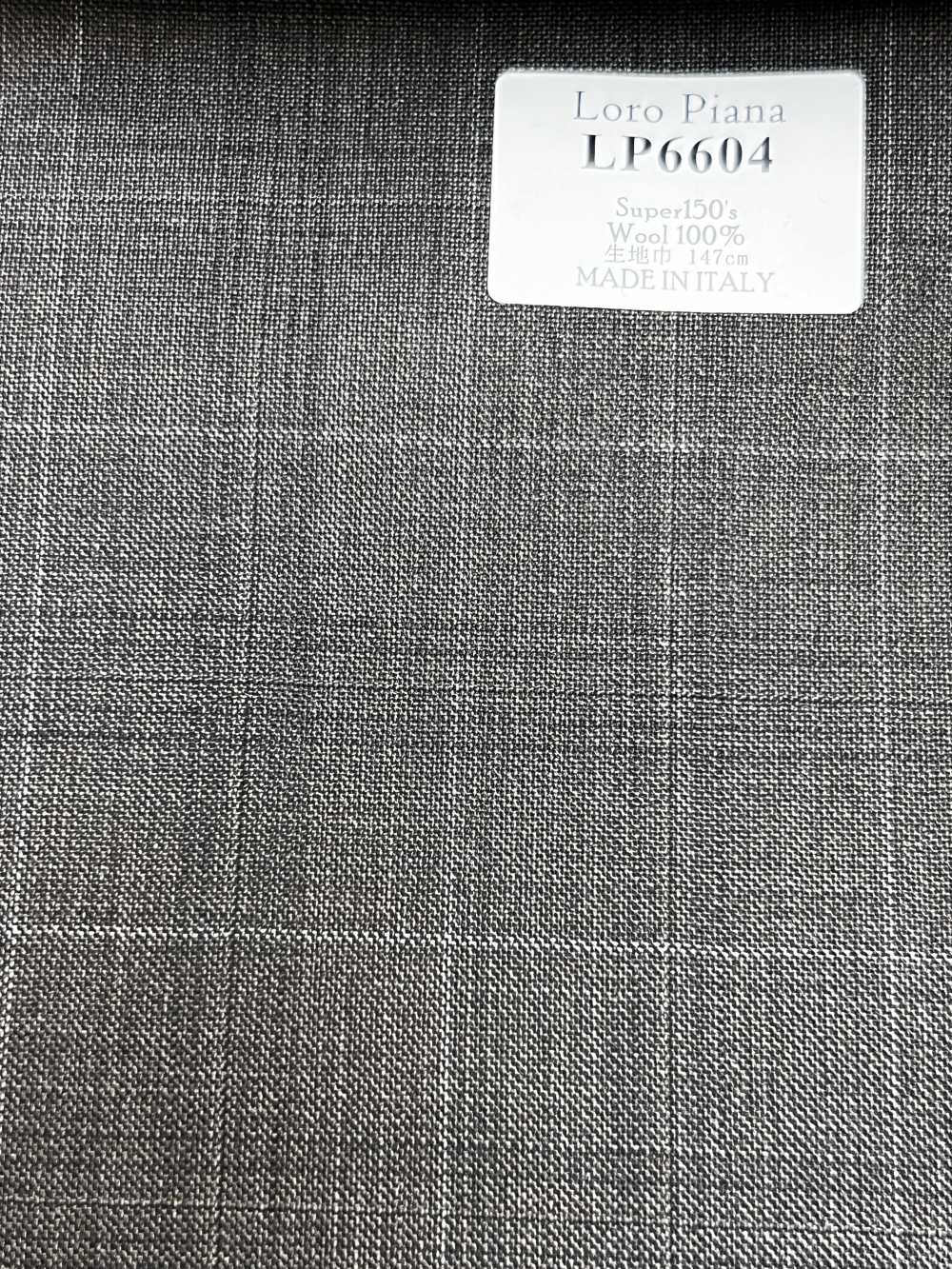 LP6604 Loro Piana Super150's Brown Check[Fabric] HOSOI SYOJI