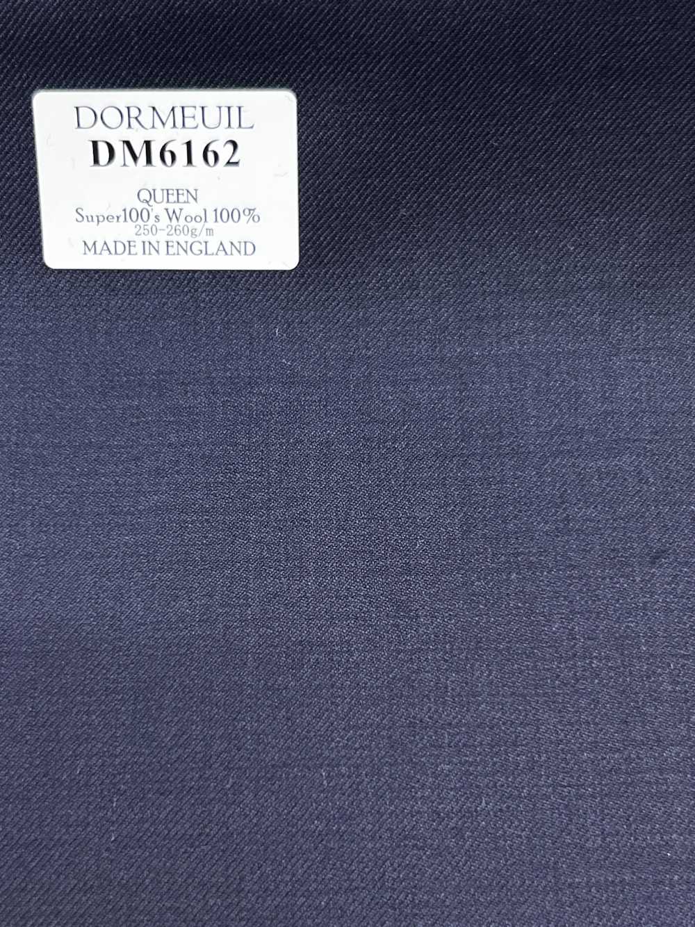 DM6162 DORMEUIL QUEEN Super100's Navy Blue Solid[Fabric] HOSOI SYOJI