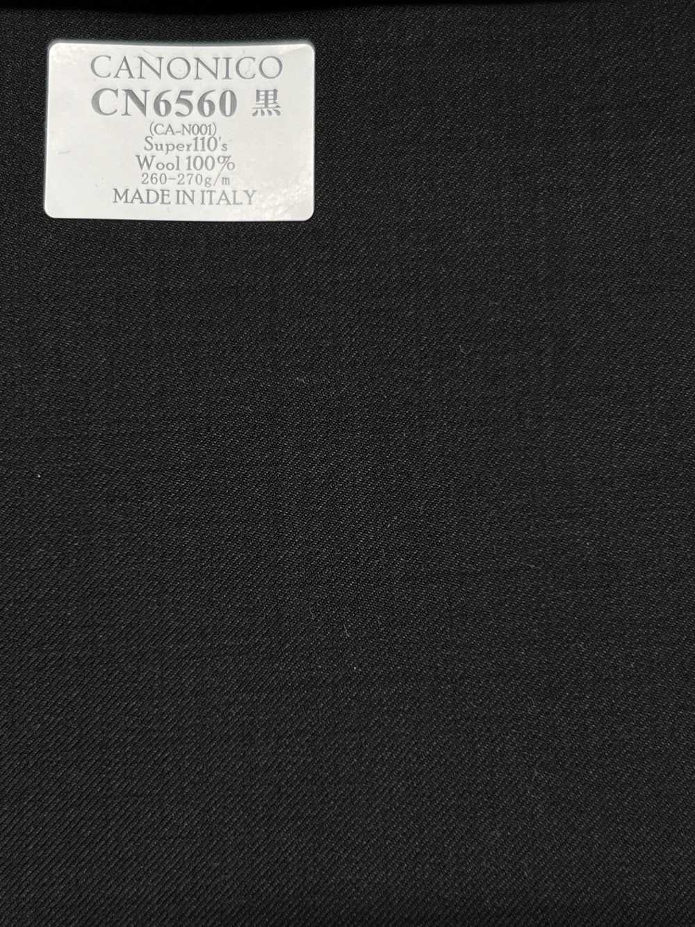 CN6560 CANONICO Super110's Black Solid[Fabric] HOSOI SYOJI