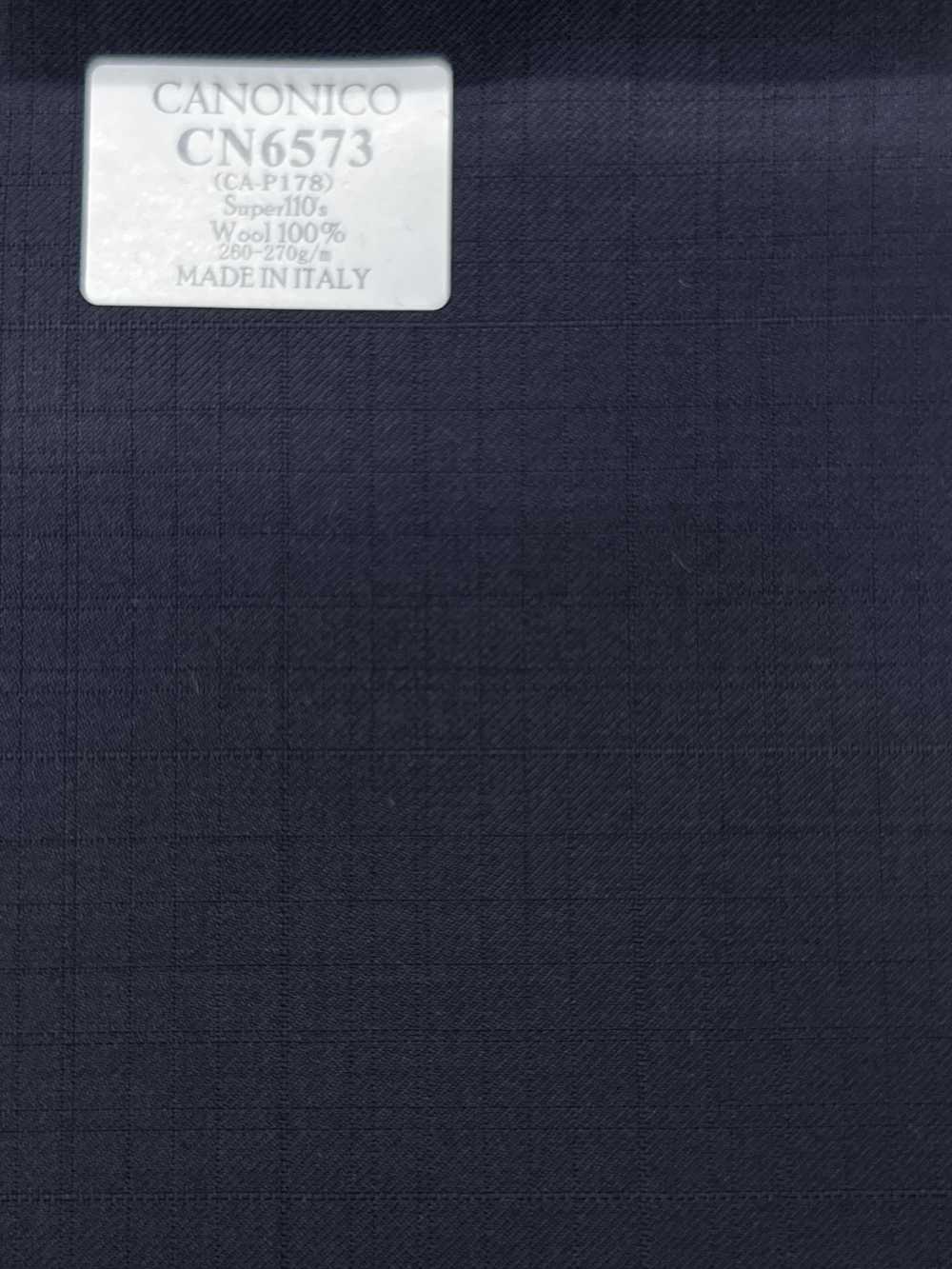 CN6573 CANONICO Super110's Dark Navy Check[Fabric] HOSOI SYOJI