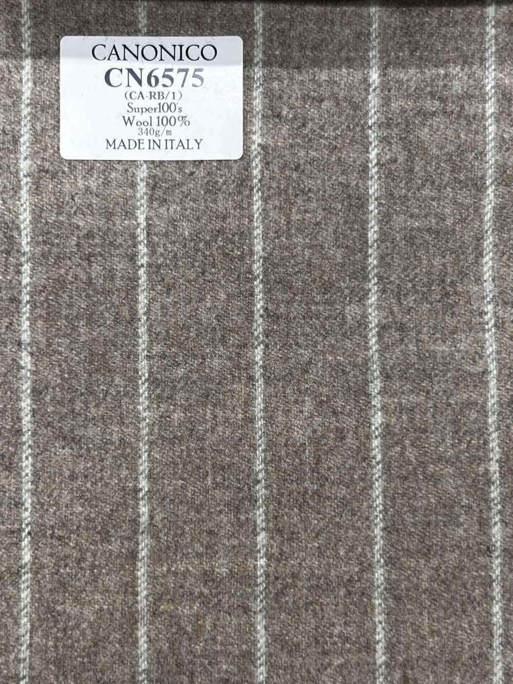 CN6575 CANONICO Super110's Beige X Off-White Stripe[Fabric] HOSOI SYOJI