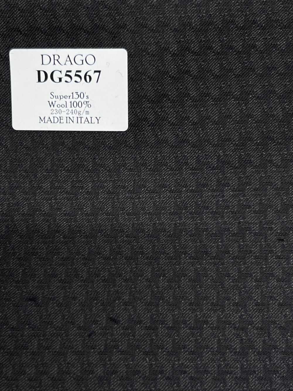 DG5567 DRAGO Super130's Dark Navy Houndstooth[Fabric] HOSOI SYOJI