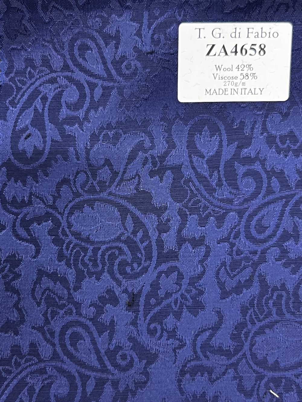 ZA4658 T.G.di Fabio Blue Paisley Jacquard[Textile] HOSOI SYOJI