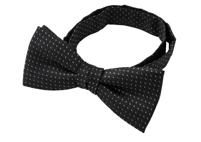 BF-118 Domestic Silk Bow Tie Small Pattern Black[Formal Accessories] Yamamoto(EXCY)