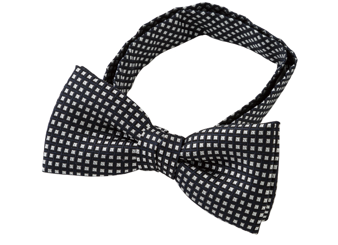 BF-153 Domestic Silk Bow Tie Small Pattern Navy Blue[Formal Accessories] Yamamoto(EXCY)