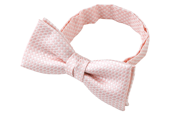 BF-984 Domestic Silk Bow Tie Moss Stitch Pattern Pink[Formal Accessories] Yamamoto(EXCY)