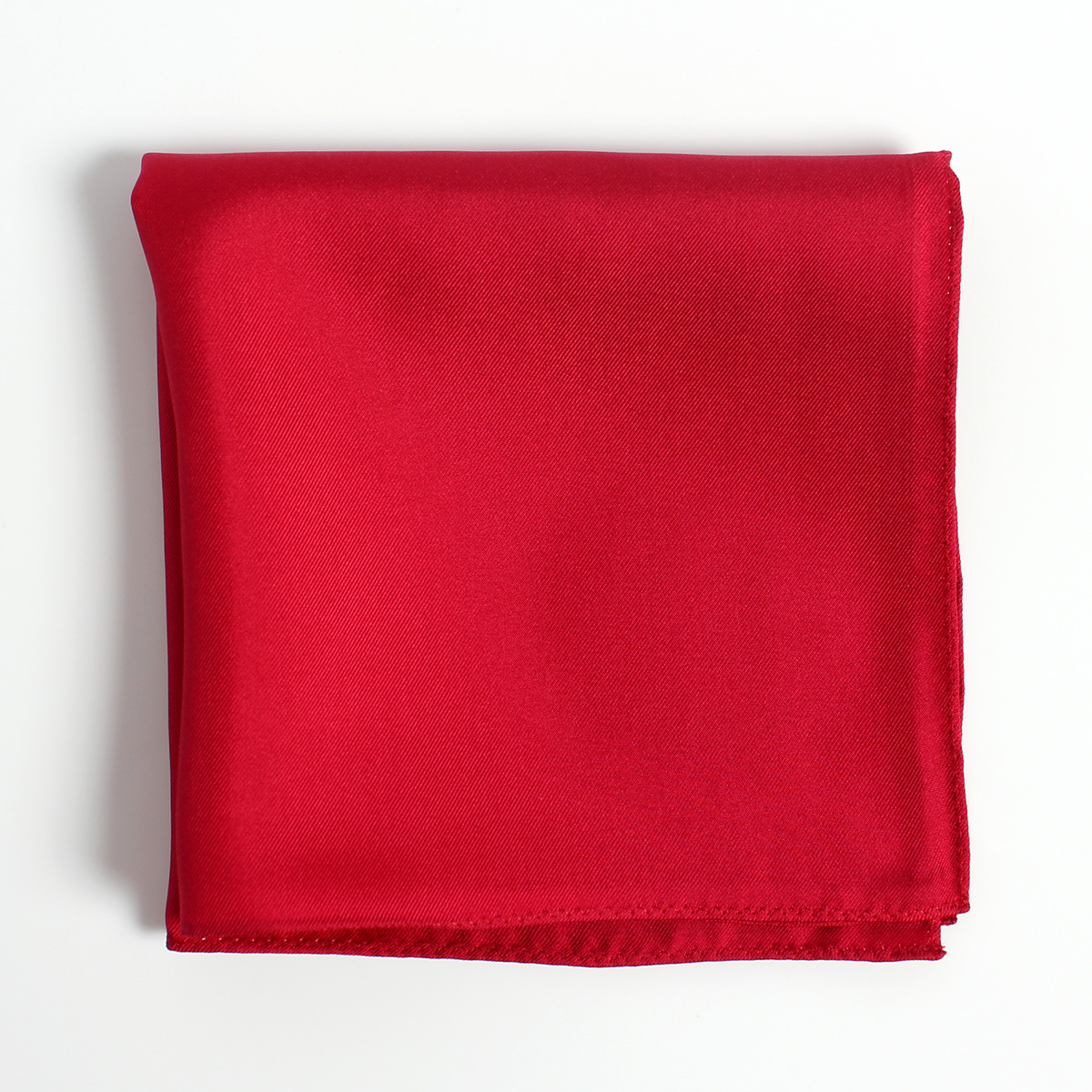 CF-1107 Made In Japan Twill 16 Momme Silk Pocket Square Red[Formal Accessories] Yamamoto(EXCY)