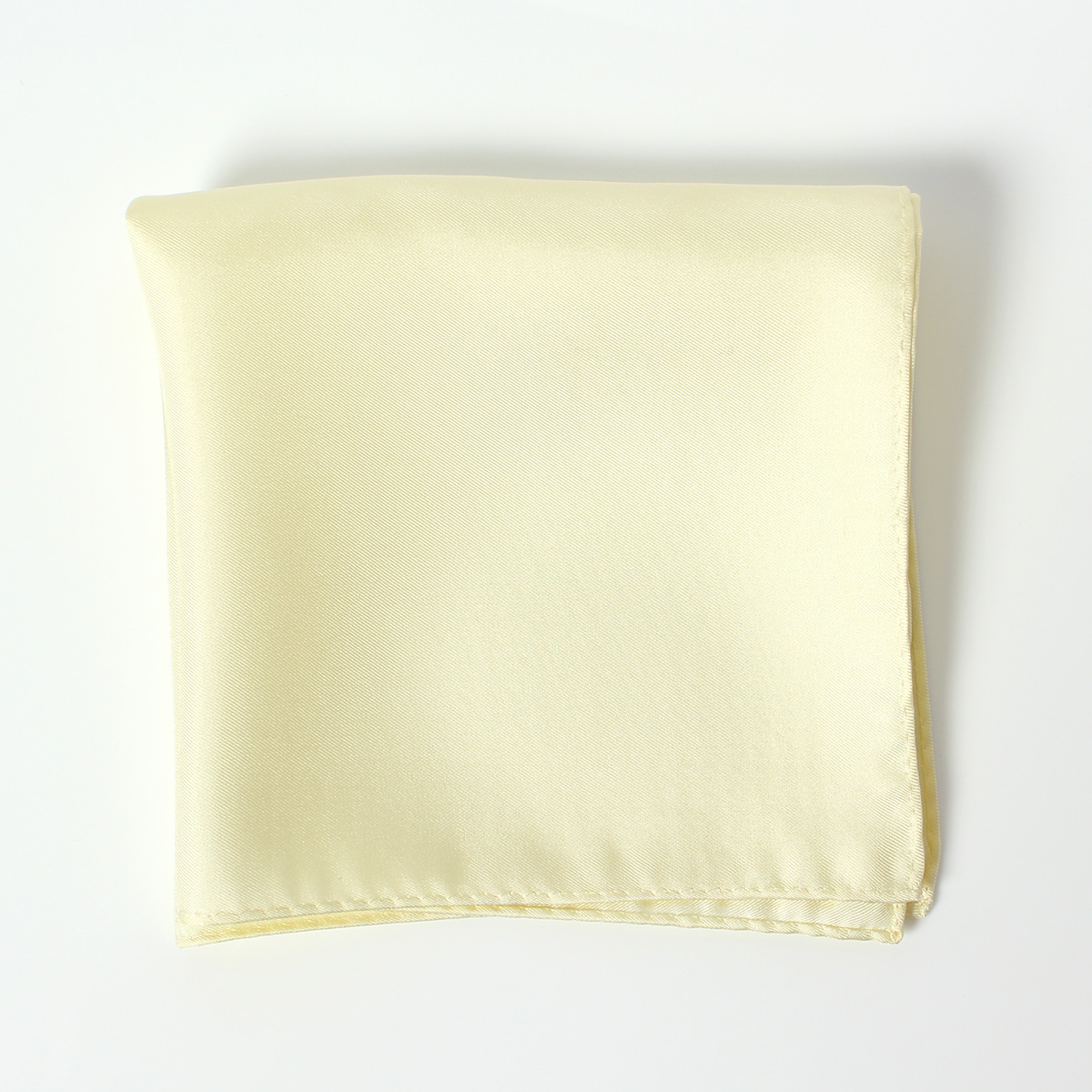 CF-1117 Japanese-made Twill 16 Momme Silk Pocket Square Light Yellow[Formal Accessories] Yamamoto(EXCY)