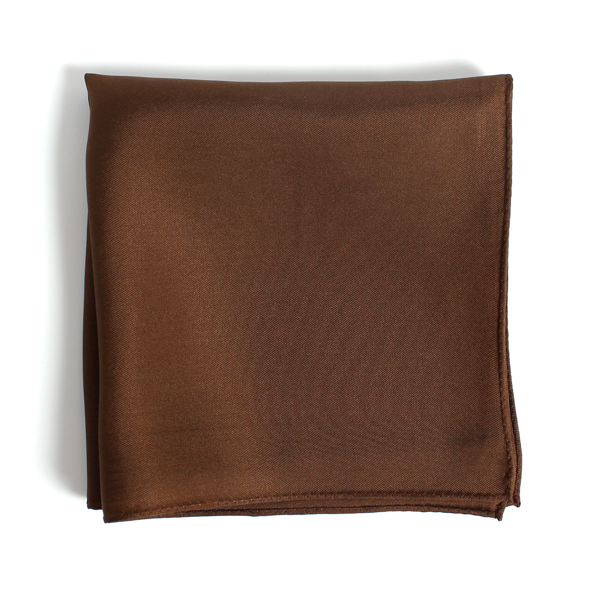 CF-1140 Made In Japan Twill 16 Momme Silk Pocket Square Brown[Formal Accessories] Yamamoto(EXCY)