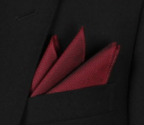 CF-302 Domestic Silk Pocket Square Small Pattern Wine Red[Formal Accessories] Yamamoto(EXCY)