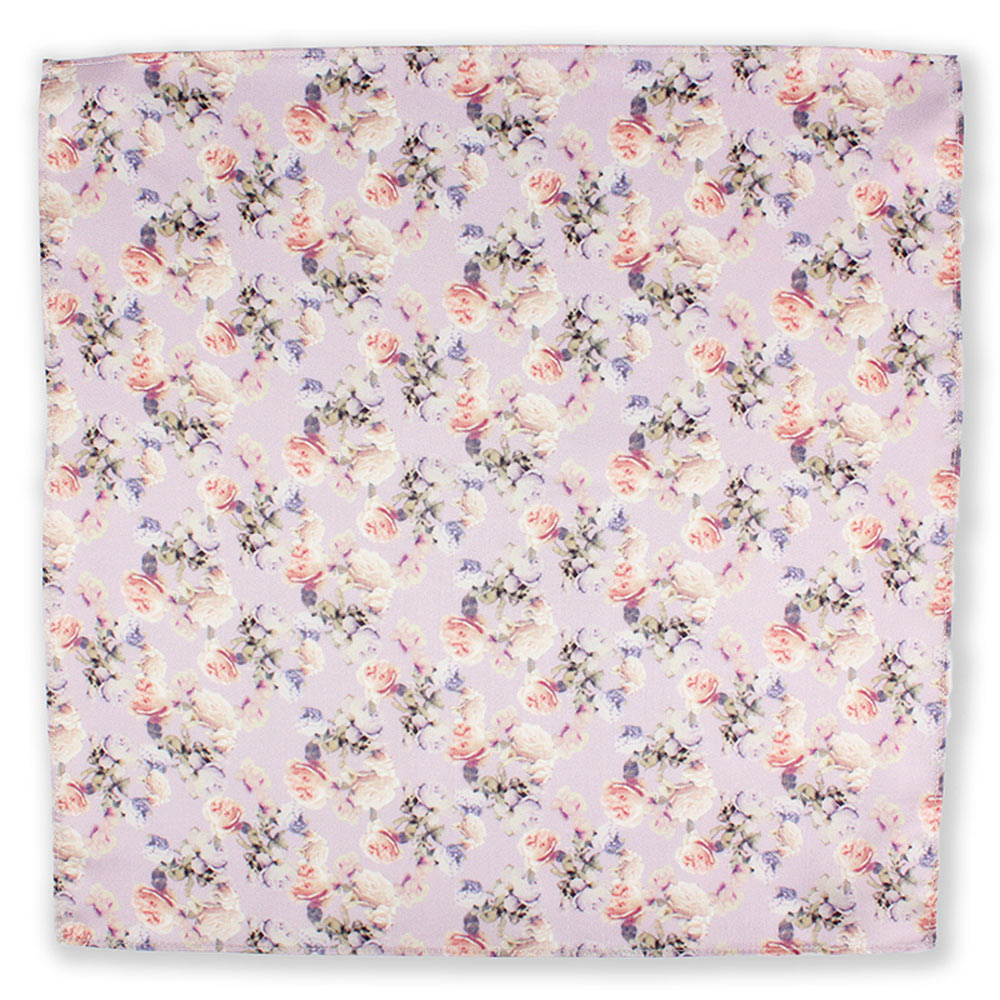 CF-ROSE-PI Silk Print Pocket Square Rose Pink[Formal Accessories] Yamamoto(EXCY)