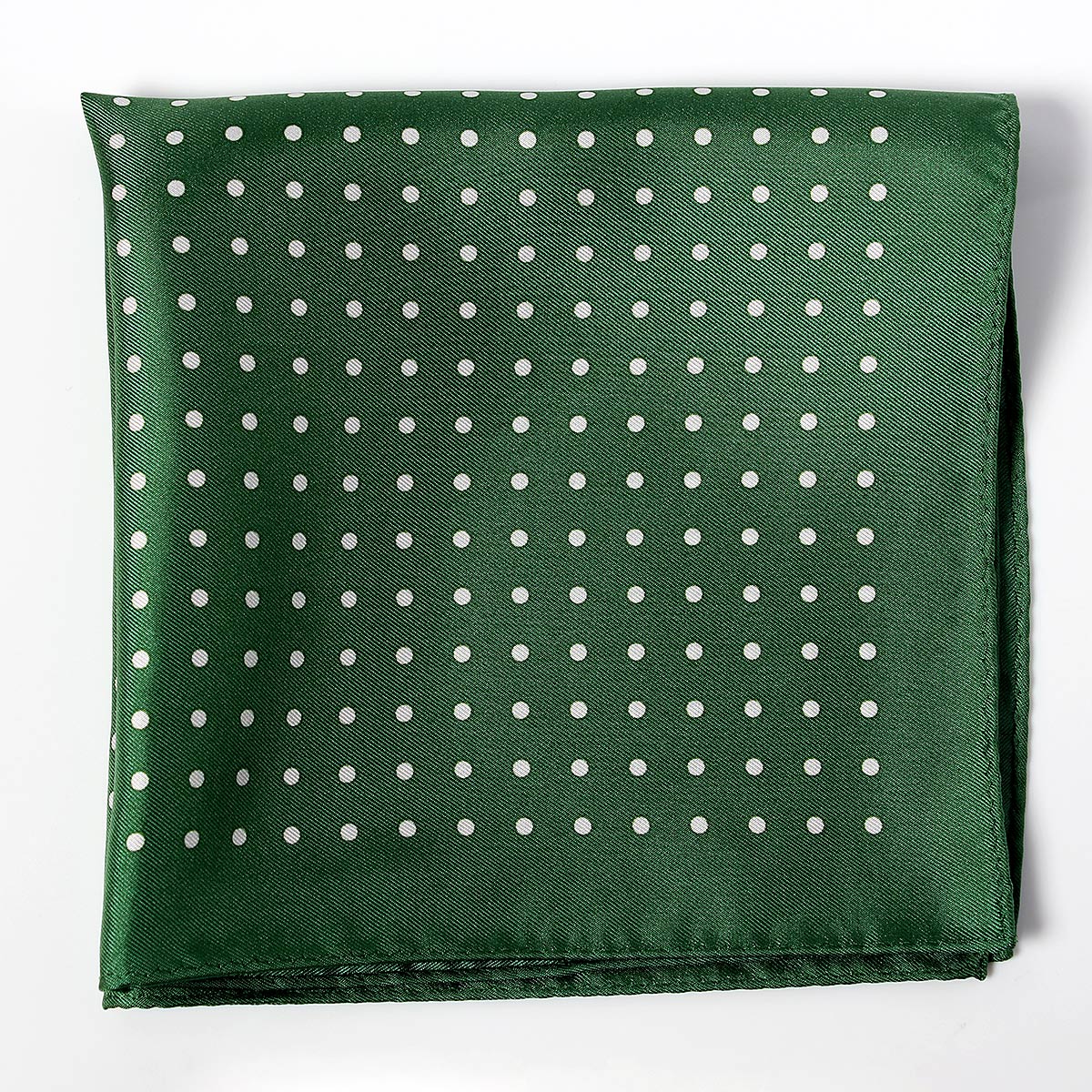 CFD-8GR Dot Print Silk Pocket Square Green[Formal Accessories] Yamamoto(EXCY)