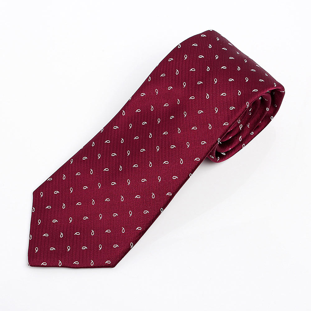 HVN-24 Handmade Tie Paisley Dot Pattern Wine Using VANNERS Textile[Formal Accessories] Yamamoto(EXCY)