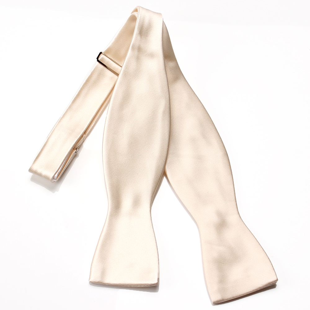 MT-203 High-quality Material Shawl Label Silk Fabric Hand-knot Bow Tie Off-white[Formal Accessories] Yamamoto(EXCY)